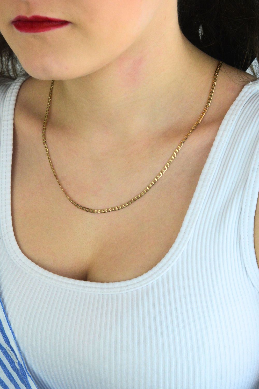 Złoty łańcuszek pancerka 585 – 2,7 mm, 60 cm  2.jpg